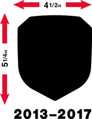 GRILLE EMBLEM fits DODGE RAM 2500 THRU 3500 CUMMINS 2013-2017 BLACK / SILVER C