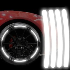 20x Car Wheel Reflective Stickers Alloy Rim Stripes Glow Stickers for Motorcycle