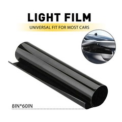 12″x72″ Gloss Dark Black Smoke Vinyl Headlight Taillight Fog Light Tint Film