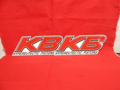 Decal Sticker 8″ Wide KB Hypereutectic Keith Black Pistons PAIR (Lot of 2)