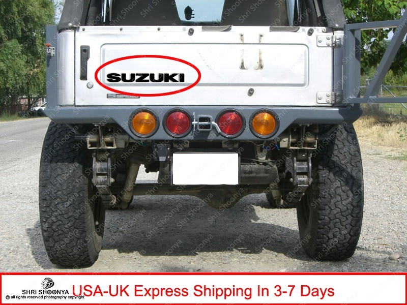 TAILGATE STICKER DECAL BLACK RADIUM FOR SUZUKI BLACK SUZUKI SAMURAI 86-95