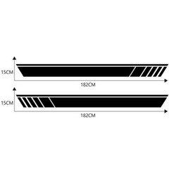 Car Auto Side Skirt Door Racing Graphic Vinyl Sticker Decal Stripe Waterproof