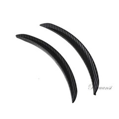 Car Wheel Eyebrow Arch Protector Trim Lips Fender Flares Carbon Fiber Black