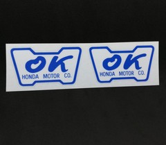 Honda OK Inspection Decals, Window STICKERS, Inside/Outside Glass, Civic, CRX