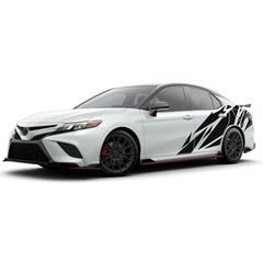 Back side geometric graphics stickers decal compatible with Toyota Camry