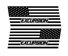 US Flag Decals Compatible with Ford Excursion Side window Flags . Both Sides