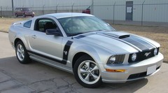Fits 2005-2009 Ford Mustang FASTBACK BOSS Hood Stripes Decal Graphics 3M Vinyl