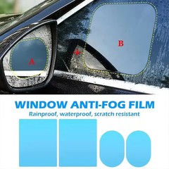 4x/8x Car Rearview Mirror Film, Waterproof Film Side Mirror Rainproof Film HD US
