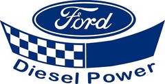 Ford Diesel Power Decal 8″in w x 4.1″in h in your choice of Color