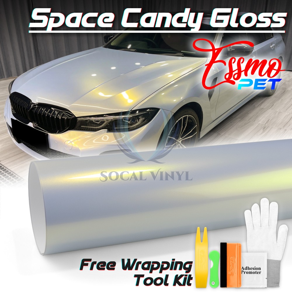 ESSMO PET Space Candy Gloss Platinum Gold Car Vehicle Vinyl Wrap Decal Sticker