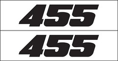 455 HP Engine Decal Graphic fits Chevy, Buick, Oldsmobile, Pontiac