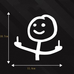 Car Stickers Welfare Styles Cute and funny car stickers Bad taste fun sticker