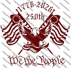 We The People, America’s 250th Anniversary,1176-2026,Faith, Freedom,Vinyl Decal