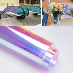 Magic Chameleon Iridescent Wrap Window Film Rainbow Glass Sheet Sticker Tint PET
