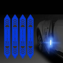Set of 4 – Car Door Safety Reflective Warning Stickers – Universal Auto Decals