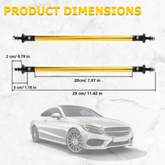 Adjustable Front Bumper Lip Splitter Strut Rod Tie Support Bar Universal 2pcs