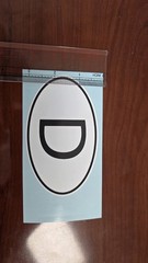 D Deutschland Germany Oval Country Vinyl Sticker Decal German Euro Truck Car
