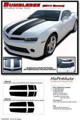 BUMBLEBEE 2014 2015 Chevy Camaro Rally Hood Stripes Decals Graphics 3M Pro Vinyl