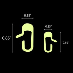 For Tesla Model 3 Y Door Exit Luminous Open Button Sticker Decal Kit (Set of 8)