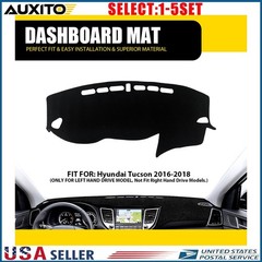 For Hyundai Tucson 16-18 Car Dashboard Cover Mat Pad Interior Black Protect 1-5X