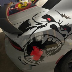 Horror Ape Totem Graphics Vinyl Sticker For Car Right Side Body Hood Decal DIY