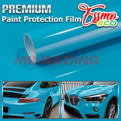 4″x8″ Sample PPF Paint Protection Film Gloss Miami Blue Invisible Scratch Shield