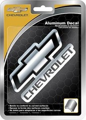 Chroma 41702 Chevrolet Bowtie Aluminum Bendable Decal Chrome 2 1/4″ x 4 1/4″