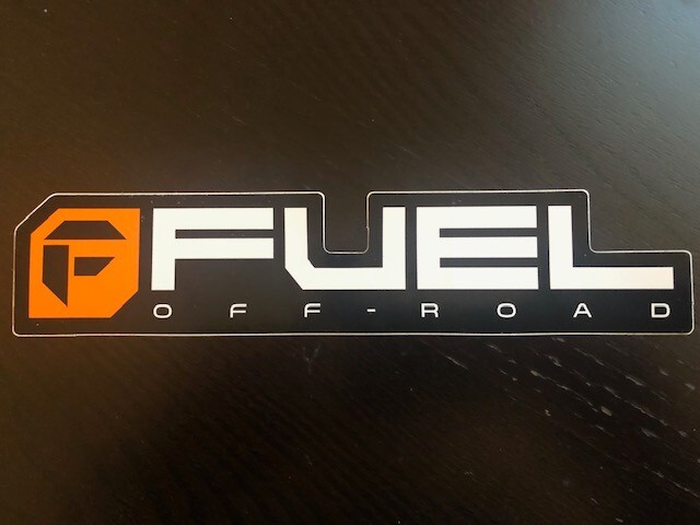 FUEL OFFROAD WHEELS RACING ORANGE 8.5X1.75 Sticker Outlander UTV Overland BITD