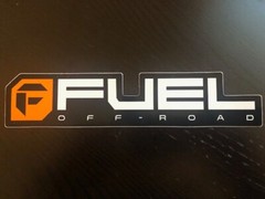 FUEL OFFROAD WHEELS RACING ORANGE 8.5X1.75 Sticker Outlander UTV Overland BITD