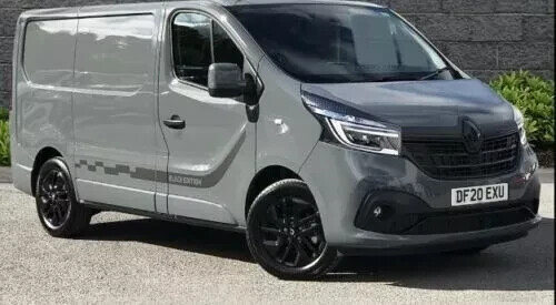 Fits Renault Trafic Black Edition Side Stripe Graphics Both Sides Decals LWB