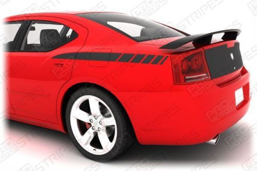Decals for Dodge Charger 2006-2010 Rear Quarter Side Stripes (Choose Color)