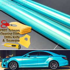 Super Gloss Metallic Ice Blue to Gold Vinyl Film Wrap Chameleon Air Bubble Free