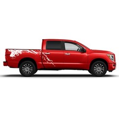 Bed mud splash graphics stickers decal compatible with Nissan Titan
