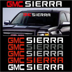 GMC SIERRA Windshield Sticker RED Logo Vinyl Decal American Muscle Truck US