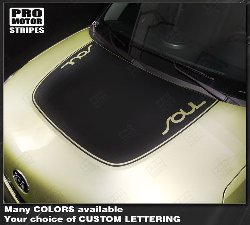 For KIA SOUL Hood Accent or Blackout Stripe Decal 2014 2015 2016 2017 2018