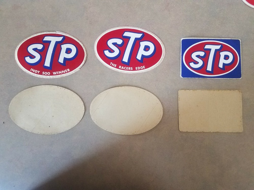 STP Oil Treatment Stickers AUTHENTIC 1970’s Racing Stickers -Three Styles – USA