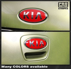 For KIA SOUL Front & Rear Emblem Accent Overlay Decals 2014 2015 2016 Pro Motor