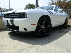 FITS Dodge Challenger 15 to 22 Racing Stripe 5″ + 1/2 Inch Graphic Decal Cut Kit