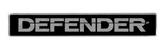 LAND ROVER DEFENDER HOOD DECAL SILVER & BLACK GENUINE PART BTR1045