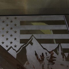Rear Side Window Cover Decal Trim Sticker For Ford Bronco Sport 2021+ USA flag
