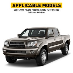 3/6X Fit Toyota Tacoma for 2005-2011 Heater Dials Knobs A/C HVAC Fan Control Set