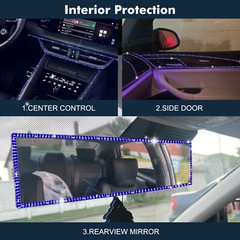 Styling Door Edge Dashboard Interior Trim Self Adhesive Car Bling Decoration