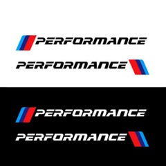 2 PCS Car Door Sticker For BMW M Performance Auto Bumper Decal Limited Vinyl