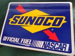 Sunoco Sticker NASCAR Racing LARGE 6.5″ INCH FUEL gas STICKY BACK gift CAR ROD