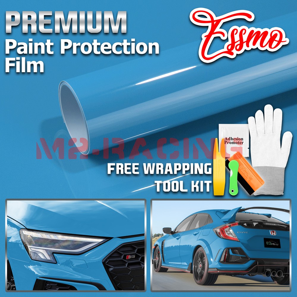 5FTx5FT PPF Paint Protection Film Gloss Miami Blue Invisible Scratches Shield