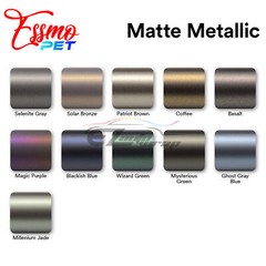 PET Matte Metallic Vinyl Wrap For Chevy Bowtie Emblem Overlay Film Decal Sticker