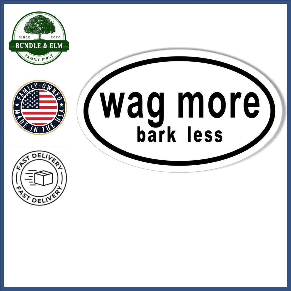 Fade Resistant Bumper Sticker, Oval Shape, Ideal for Metal and Plastic Surfaces