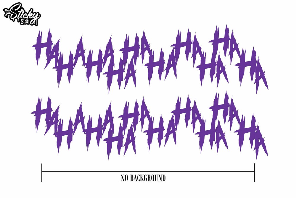 2x Joker Hahaha Serious Evil Body Windshield Car Sticker Decal 8″ Purple