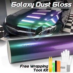 Galaxy Dust Gloss Purple Green Metallic Auto Sticker Decal Vinyl Wrap Sheet Film