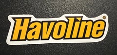 Havoline Racing Sticker. *Matte*Finish Approx Size: 3-1/8”X 1” Self Adhesive.